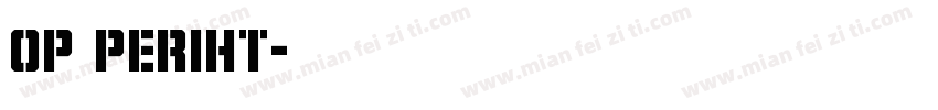 oP Periht字体转换